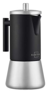 SILBERTHAL Espressokocher aus Edelstahl 300 ml – 4-6 Tassen - Gut