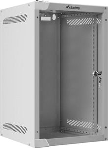 Lanberg Rack Wandschrank 10" 9U/280X310 Glastür grau