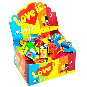 Love Is Kaugummi Assorti Box 100 Stück