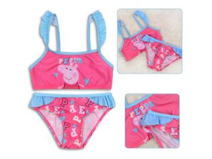 Peppa Pig Dvoudílné plavky, růžové, dívčí plavky 4-5 let 104-110 cm