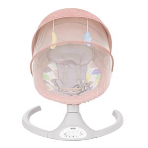 Elektrische Babywippe 2 in 1 Babyschaukel Babyliege 5-Stufiger Schaukelbewegung