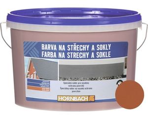 Farba na strechy a sokle Hornbach tehlová 5 l