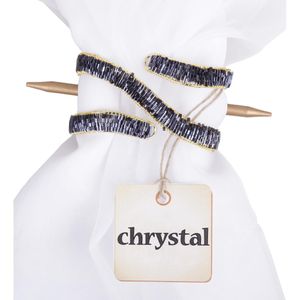 Raffhalter Vorhanghalter Crystal (Blau)