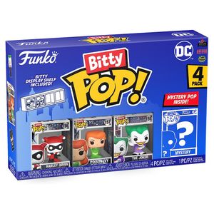 DC Batman Harley Quinn Poison Ivy The Joker 4er Pack - Bitty Pop! Funko