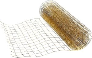 Drahtgeflecht Gold Deko Draht 35cm x 5m für Bastelideen und Dekorationen