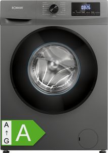 Bomann® Waschmaschine 7kg | max. 1400 U/min | bis 90°C | langlebiger Invertermotor | 15 Programme | Endzeitvorwahl | WA 7175 Titan