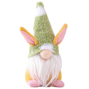 Puppe Hasenohren Karotte Ornament Weihnachtsmann Dekoration für Ostern-Grün