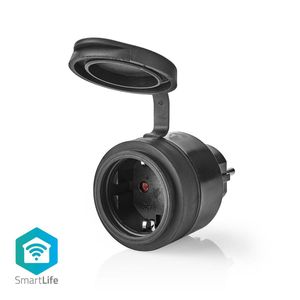 Nedis Smartlife Smart Stecker | WLAN | IP44 | 3680 W | Schutzkontakt / Typ F (CEE 7/7) | -20 - 50 °C | Android™ / IOS | Schwarz NE550749177