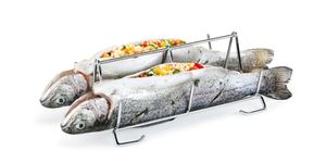 Fischhalter Edelstahl Fischgriller Fischbräter Fischständer TESCOMA GRANDCHEF
