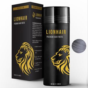 Lionhair Premium Haarpuder - Volumenpuder für kahle Stellen - Verbirgt Haarausfall in Sekunden für Männer & Frauen - 27 g - GRAU