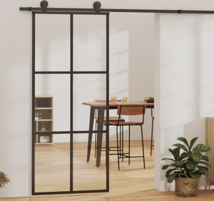 Prolenta Premium - Drzwi przesuwne z okuciem ESG szkło & aluminium 90x205 cm