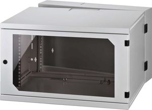 Monacor RACK-6WP, 40 kg, Wall mounted rack, 6U, Grey, Steel, 600 mm