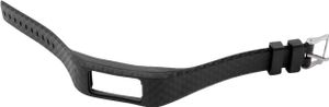 vhbw Ersatz Armband kompatibel mit Garmin Vivofit 1, 2 Fitnessuhr, Smartwatch - 17,5 - 22,5 cm Karo-Muster Silikon schwarz