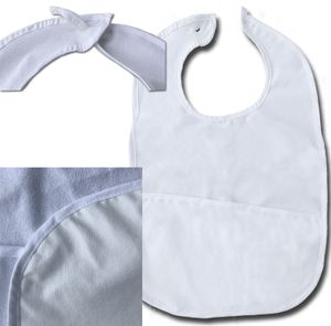 JEMIDI Senioren Lätzchen - Latz für Erwachsene ca 60cm x 40cm Sensiorenlatz Erwachsene Lätzchen Seniorenlätzchen Latz