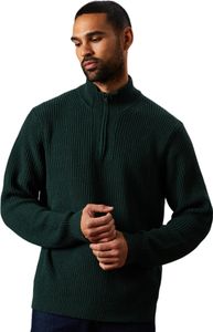 Burton - Pullover mit kurzem Reißverschluss für Herren BW1827 (XL) (Dunkelgrün) Burton - Pullover mit kurzem Reißverschluss für Herren BW1827 (XL) (Dunkelgrün)