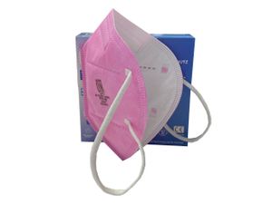 500 Stück FFP2 NR pink ANTIVIRON Atemschutzmaske Masken 5-lagig