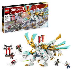 LEGO 71786 NINJAGO Zanes Eisdrache, Bau- und Spielset mit Spielzeugdrachen und 6 Minifiguren, Konstruktionsspielzeug, Geschenk für Kinder ab 10 Jahren