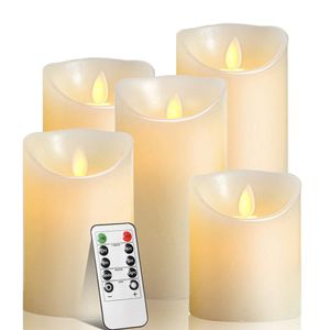 Led Kerzen 5er Set Batteriebetrieben Flammenloses Led-Kerzen Mit Fernbedienung Und Timer, Lichtfarbe: Warmweiß