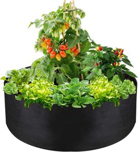 Zahradní textilní záhon pro bujný růst rostlin, květinový záhon z odolné prodyšné tkaniny, ideální pro brambory a zeleninu, GardenGrowBag