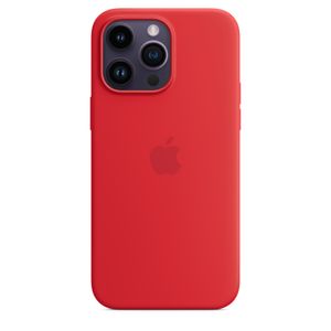 Apple Silikon Case iPhone 14 Pro Max  rd  mit MagSafe - rot