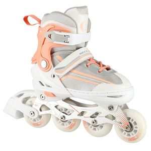 Nils Extreme Inline Skates 2in1 - Rollerblades mit ACEB7-Lager - Eislaufschuhe für Kinder und Erwachsene - Verstellbare 39-43 - Grau und orange  - NH18190