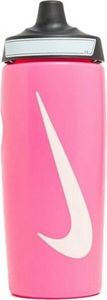 Nike - Wasserflasche "Refuel", Mit Silikon-Noppen BS3973 (Einheitsgröße) (Pink/Schwarz/Weiß)