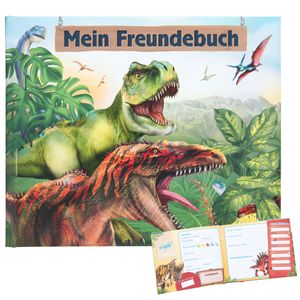 Depesche 11942 Dino World Freundebuch Dinosaurier T-Rex Jungen grün