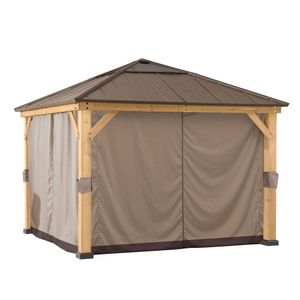 Sunjoy Zedernholz Gazebo Vorhang für 273cm x 273cm