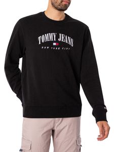 TOMMY HILFIGER Sweatshirt Damen Textil Schwarz SF18636 - Größe: L