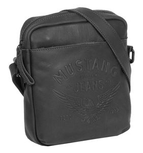 MUSTANG Leder Umhängetasche Valencia Sion Shoulder Bag Black schwarz