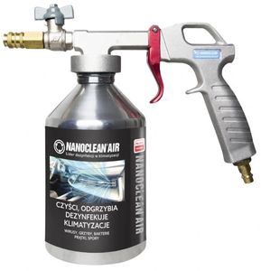 Pistolet Ciśnieniowy 1L, zawór, szybkozłącze, NANOCLEAN GUN sprężone powietrze do dozowania