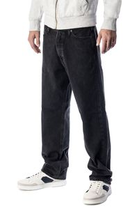 JACK & JONES Loose Fit Jeans Eddie, Farbe:Black Denim / Schwarz, Hosengröße:W32/L34