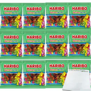 Haribo Bärchen-Pärchen 12er Pack (12x160g Packung) + usy Block
