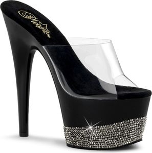ADORE-701-3 Damen Slipper von Pleaser, Transparent EU 40, US 10