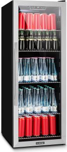 Klarstein Beersafe 6XL, lednice, 201 l, 0-10 °C, sklo, , nerezová ocel