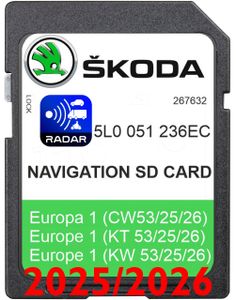 Map Navigation Karte Skoda Amundsen Mib2 2025/2026 V21 As Superb Octavia Rapid Fabia Yeti