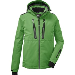 Killtec Herren Skijacke Funktionsjacke abzippbarer Kapuze und Schneefang grün, Größe:L