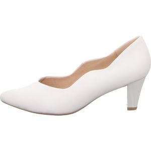 Caprice Pumps, Absatz bis 45 mm in weiss/weiss kombi, Gr. 4.5