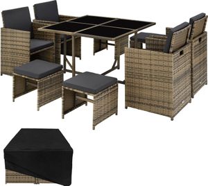 Rattan Sitzgruppe Bilbao für 4 bis 8 Personen