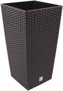 Blumentopf + Einsatz Blumenkübel Rattan RATO SQUARE DRTS325 Umbra