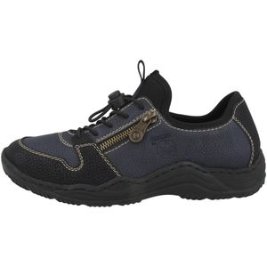 Rieker Damen Halbschuhe Sneaker Schnürschuh L0552, Größe:39 EU, Farbe:Blau