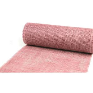 JUTE 30 cm ( Dekostoff, Tischläufer, Tischband ) 30cm/5m. Pink rose / ROSA 3100