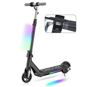 Elektroscooter 6 Zoll Schwarz Elektroroller Abnehmbar E-Roller Kinder altbar Kinderroller Aluminium E-Scooter EU Version