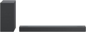 LG DS75Q Soundbar (380 Watt) mit kabellosem Subwoofer & MERIDIAN-Technologie (Dolby Atmos, HDMI, Bluetooth), Dark Steel Silver [Modelljahr 2022]