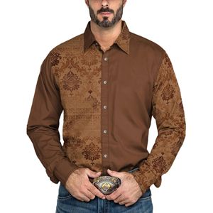 Herren Revers Hals Sommer Hemden Lässige Tops Hawaiian Single Breasted Langarmshirt Urlaub Stil-V,Größe:S