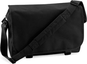Messenger Bag Umhängetasche | 38 x 30 x 12 cm - Farbe: Black - Größe: 38 x 30 x 12 cm