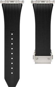 INF Premium Silikonarmband für Samsung Galaxy Watch 7 47mm Ultra Schwarz