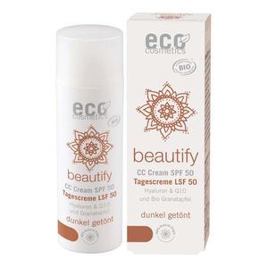 ECO Cosmetics - CC Cream LSF 50 getönt dunkel - 50ml