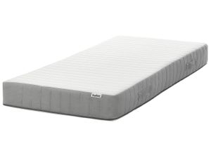 BELIANI Taschenfederkernmatratze Hart 90 x 200 cm Kühlender Memory Foam Abnehmbarer Bezug 7 Zonen Matratze für Bett Schlafzimmer Modern