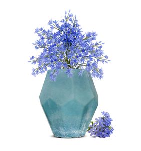 Blumenvase Heidi Vase Tischvase Glasvase Dekovase Blumentopf Pflanztopf (Blau)